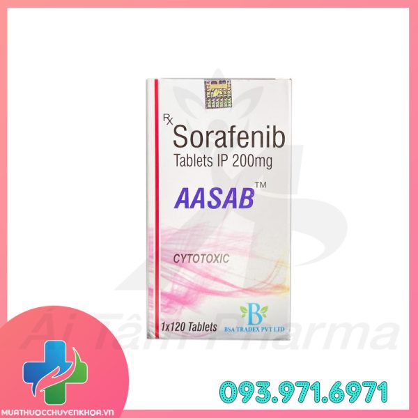 Thuoc AASAB Sorafenib 200mg