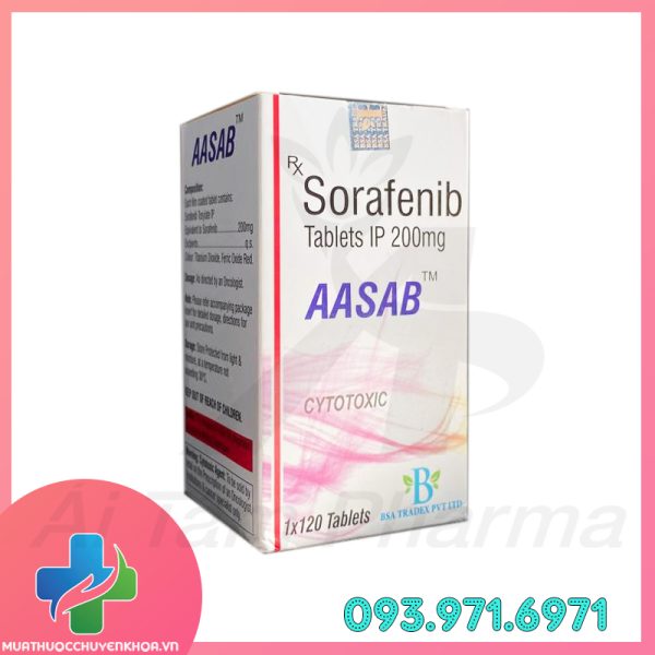 Thuoc AASAB Sorafenib IP 200mg