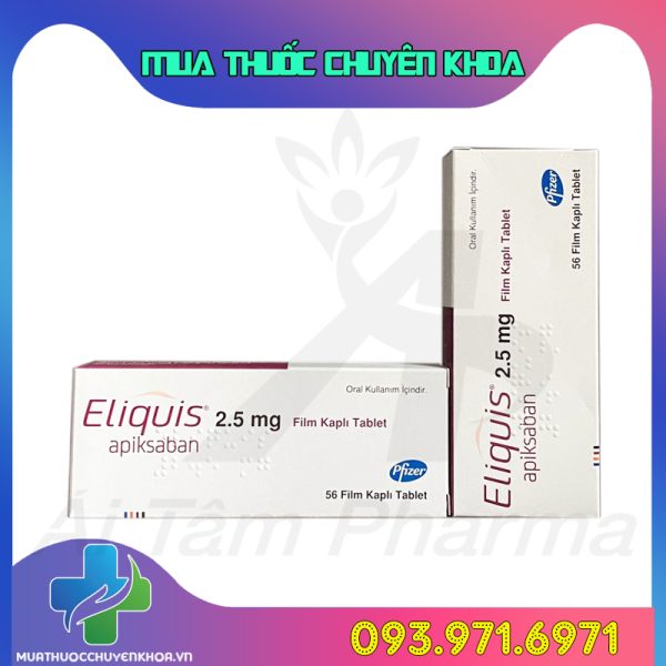 Thuoc Eliquis 2.5mg