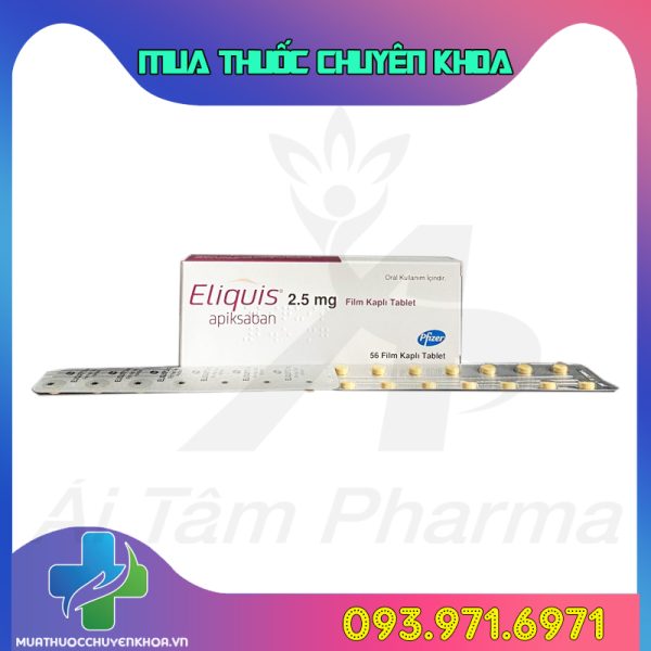 Thuoc Eliquis 2.5mg Pfizer