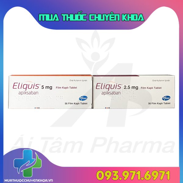 Thuoc Eliquis 5mg 2.5mg Pfizer