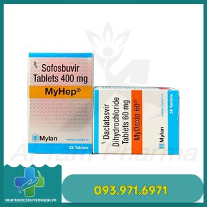 Thuoc MyHep 400mg MyDekla 60mg