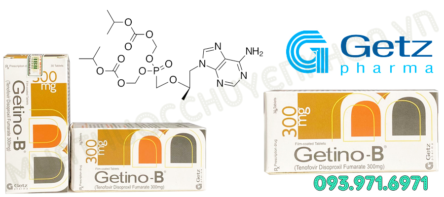 Thuốc Getino-B 300mg (Tenofovir Disoproxil Fumarate)