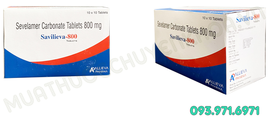 Thuốc Savilieva 800 (Sevelamer Carbonate)