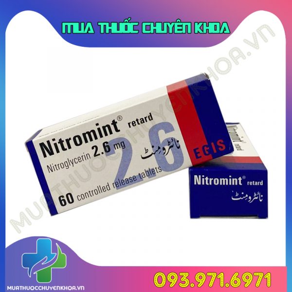 Thuốc Nitromint 2.6mg Nitroglycerin