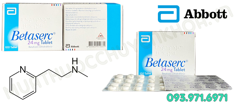 Thuốc Betaserc 24mg (Betahistine)