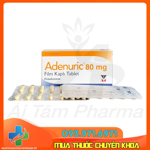 Thuoc Adenuric 80mg Febuxostat 28 Tablet