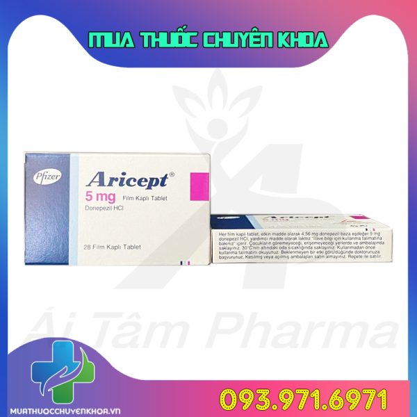 Thuoc Aricept 5mg Donepezil Pfizer