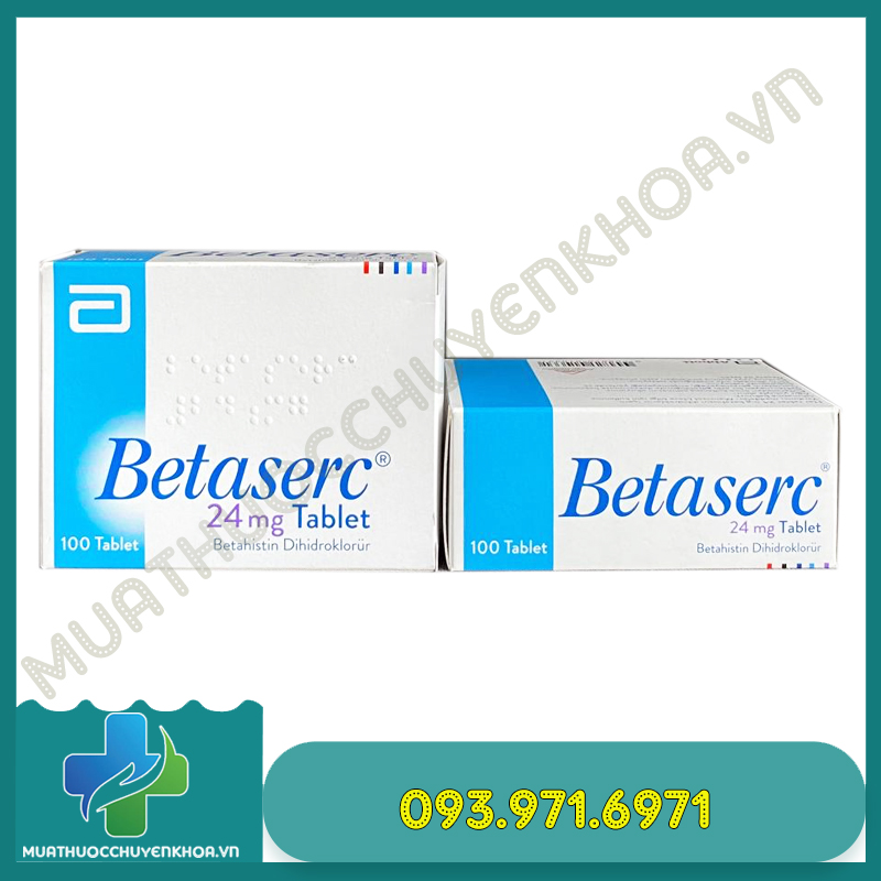 Thuốc Betaserc 24mg (Betahistine) - Điều Trị Hội Chứng Méniere 10 Thuoc Betaserc 24mg Abbott