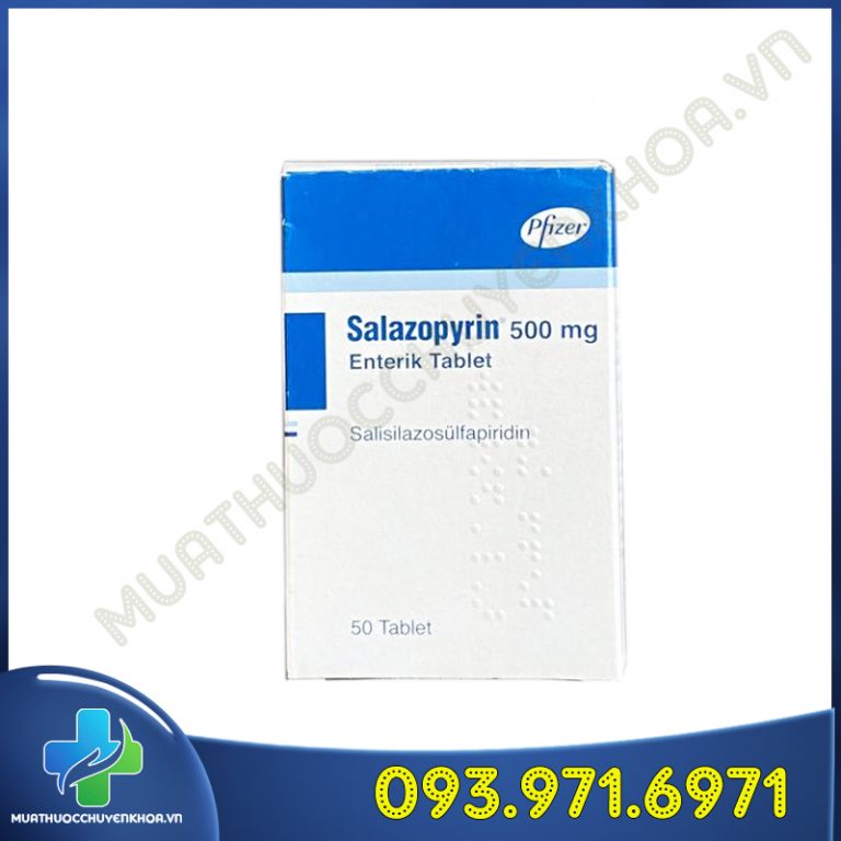 Thuốc Salazopyrine 500mg (Sulfasalazine) Điều Trị Viêm Loét Đại Tràng