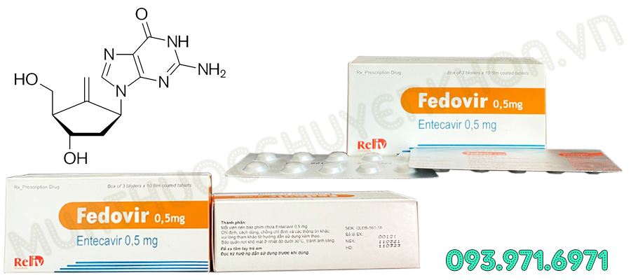 Thuốc Fedovir 0,5mg (Entecavir) 