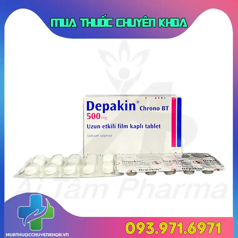 Thuoc Depakin Chrono 500mg Film Kapli Tablet