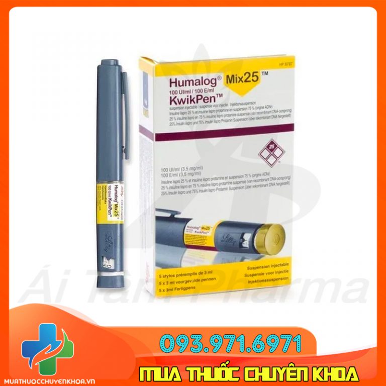 Thuốc Humalog Mix25 KwikPen (Insulin Lispro) Điều Trị Tiểu Đường