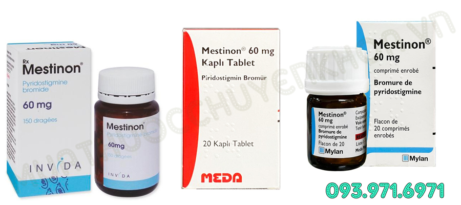Thuốc Mestinon 60mg (Pyridostigmin bromid)