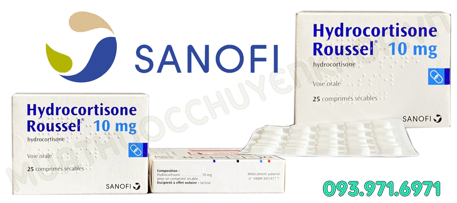 Thuốc Hydrocortisone 10mg Roussel - Điều Trị Suy Thượng Thận 9 Thuốc Hydrocortisone 10mg Roussel Sanofi