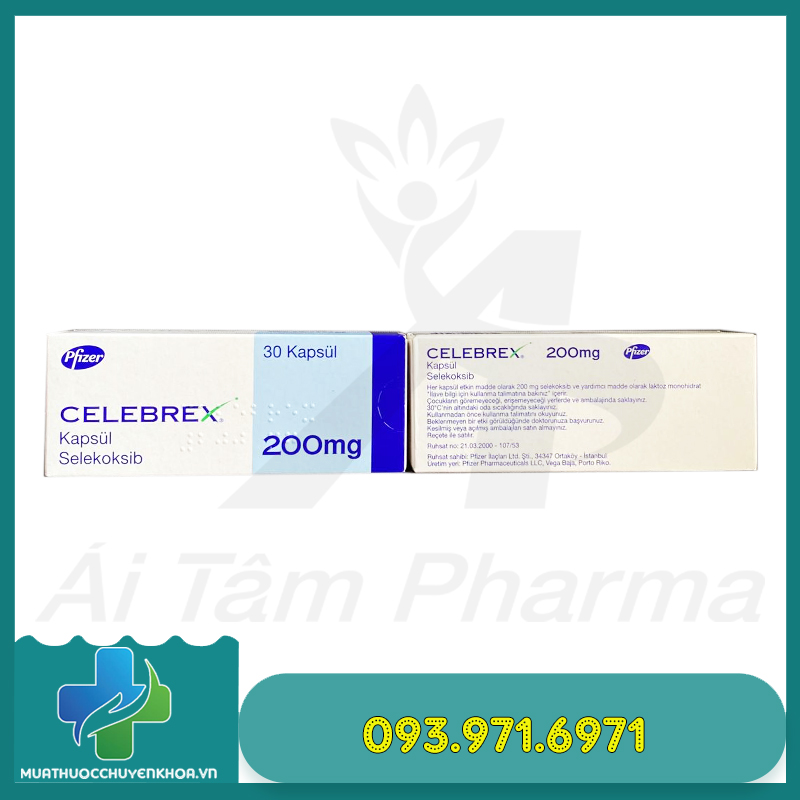 Thuốc CELEBREX 200mg (Celecoxib) - Điều Trị Xương Khớp 4 Thuoc CELEBREX 200mg Pfizer
