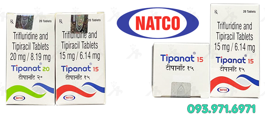 Thuốc Tipanat 15mg (Trifluridine & Tipiracil) - Điều Trị Ung Thư 7 Thuốc Tipanat 15mg (Trifluridine & Tipiracil)