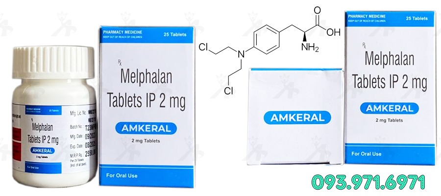 Thuốc AMKERAL 2mg (Melphalan) - Điều Trị Ung Thư 7 Thuốc AMKERAL 2mg (Melphalan)