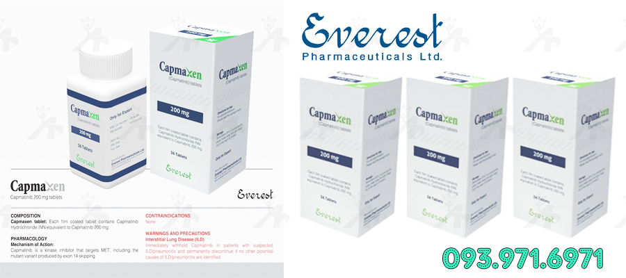 Thuốc Capmaxen 200mg (Capmatinib) - Điều Trị Ung Thư 3 Thuốc Capmaxen 200mg (Capmatinib)