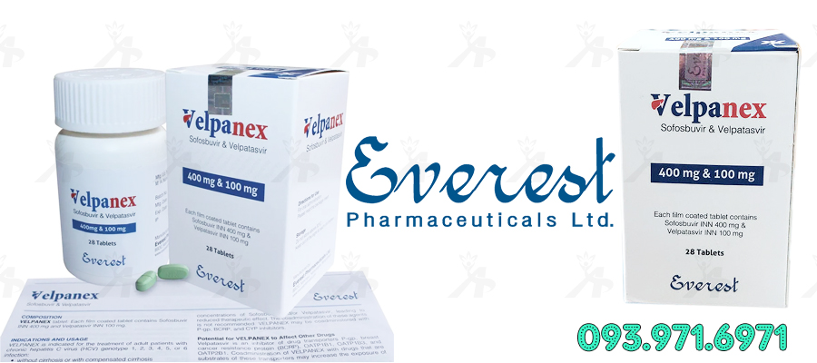 Thuốc Velpanex 400mg/100mg (Sofosbuvir & Velpatasvir)