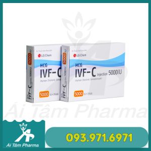Thuốc HCG IVF-C 5000IU (Human Chorionic Gonadotropin) - Điều Trị Hiến Muộn, Rụng Trứng