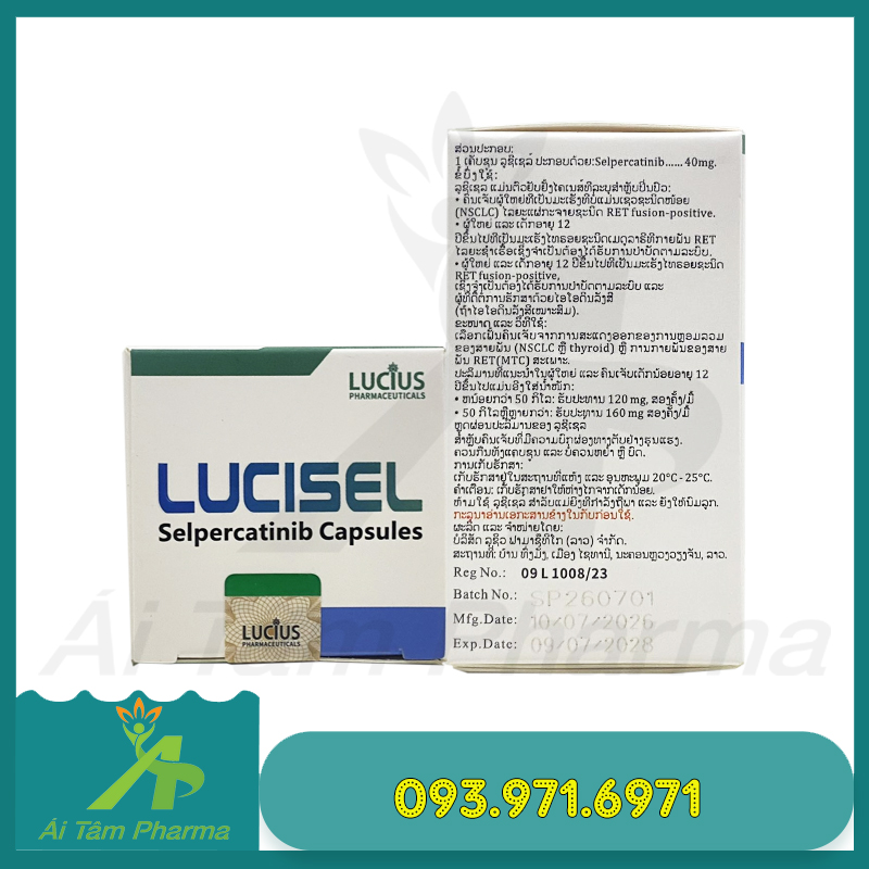 Thuốc LUCISEL 40mg (Selpercatinib) - Điều Trị Ung Thư 3 Thuoc LUCISEL 40mg Lucius