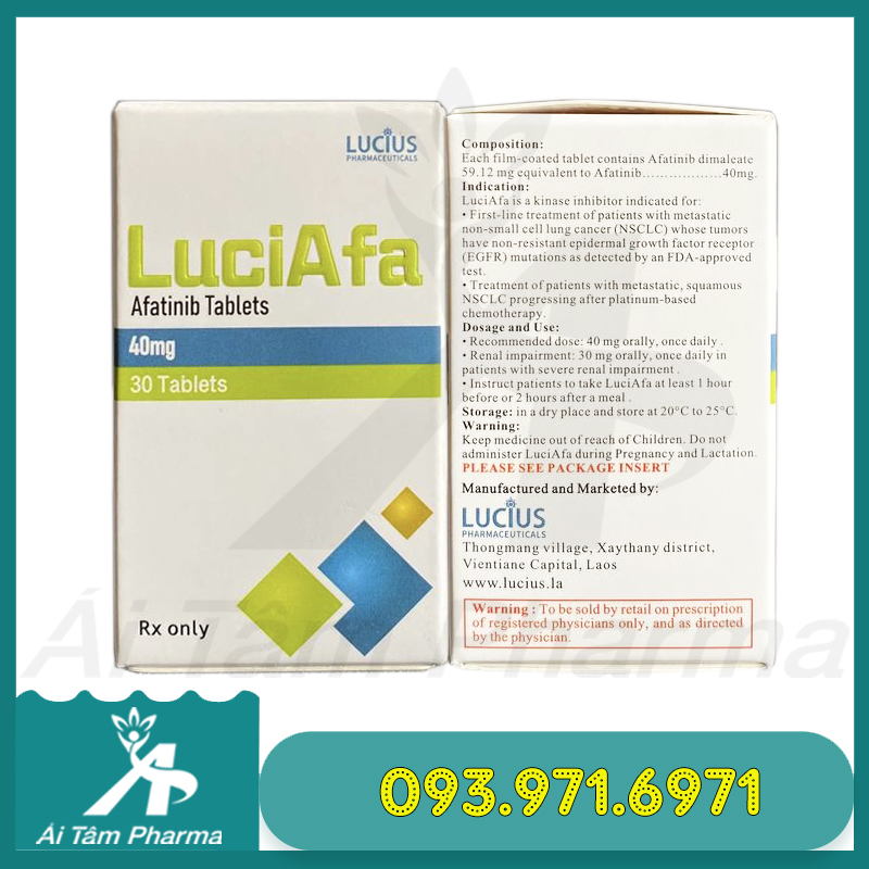 Thuốc LuciAfa 40mg (Afatinib) - Điều Trị Ung Thư 4 Thuoc LuciAfa 40mg Lucius