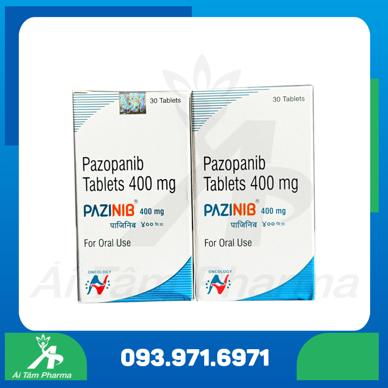Thuốc PAZINIB 400mg (Pazopanib) - Điều Trị Ung Thư 4 Thuoc Pazinib 400mg Pazopanib