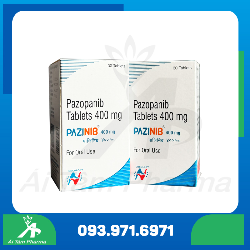 Thuốc PAZINIB 400mg (Pazopanib) - Điều Trị Ung Thư 5 Thuoc Pazinib 400mg