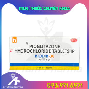 Thuốc BIODIB 30 (Pioglitazone 30mg) - Điều Trị Tiểu Đường Tuýp 2