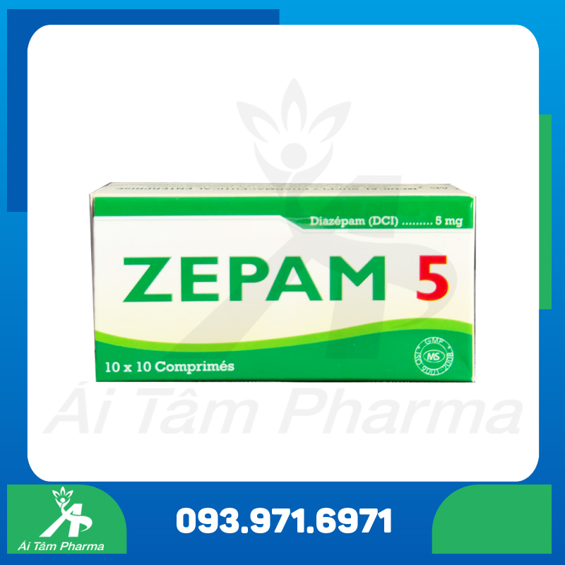 Thuốc ZEPAM 5 (Diazepam 5mg) - Điều Trị Lo Âu, Mất Ngủ 3 Thuoc ZEPAM 5