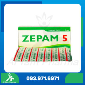 Thuốc ZEPAM 5 (Diazepam 5mg) - Điều Trị Lo Âu, Mất Ngủ